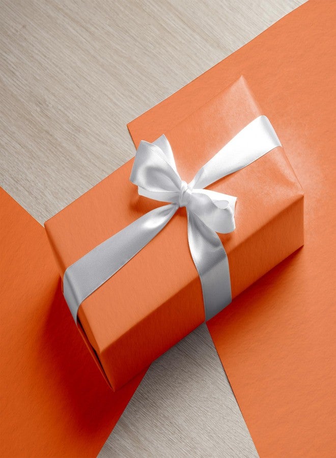 OHOME ورق تغليف برتقالي من أوهوم - ١٠٠ ورقة، زينة خريفية للمنزل | ديكور عيد الشكر لأكياس الهدايا، ورق تغليف بكميات كبيرة لهدايا عيد الشكر ومستلزمات حفلات الهالوين - Image 3